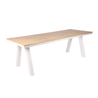 vanesa 2.3m sand white outdoor dining table - natural