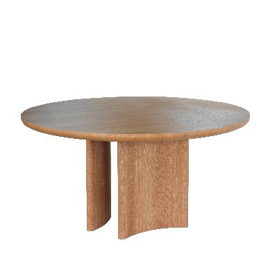 mira 1.5m round dining table - natural