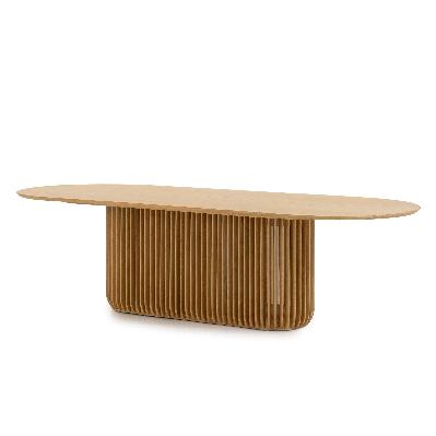 arvena 2.8m oval dining table - natural
