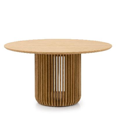 arvena 1.4m round dining table - natural