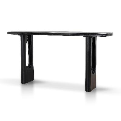 auralin 1.6m console table - full black