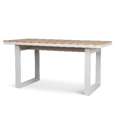 monderra 1.6m sand white outdoor dining table - natural