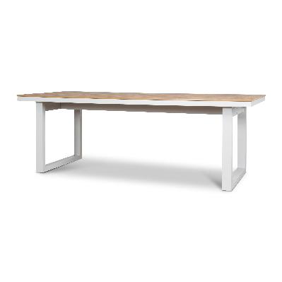 monderra 2.3m sand white outdoor dining table - natural