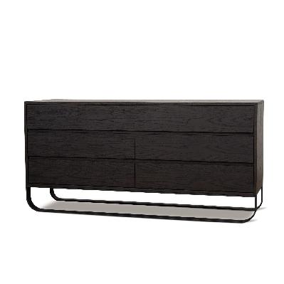 strado 1.6m dresser unit - dark walnut