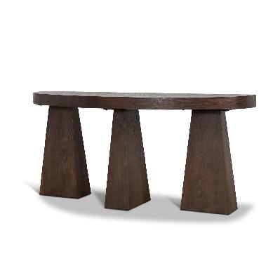 arvino 1.7m console table - full walnut
