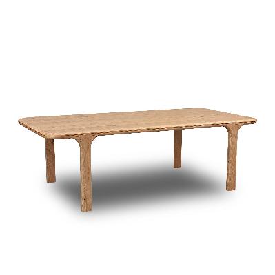 almero 2.1m messmate dining table - natural