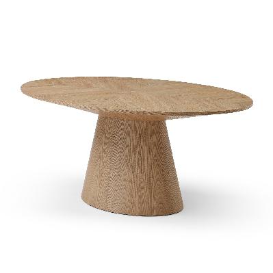 vallombre 1.83m oval dining table - ash natural