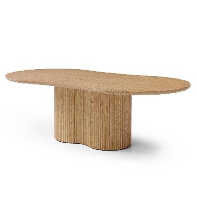 orsino 2.39m freeform dining table - ash natural
