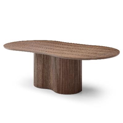 orsino 2.39m freeform dining table - walnut