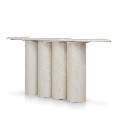 harlow 1.7m console table - ivory oat