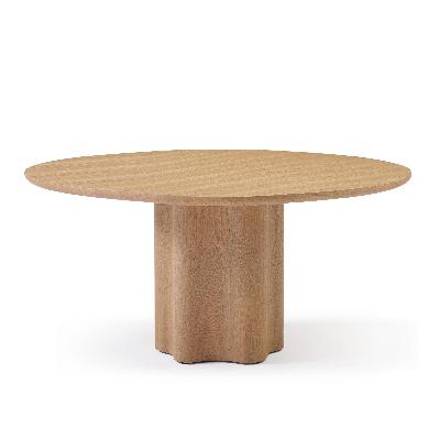 timo 1.6m round dining table - ash natural