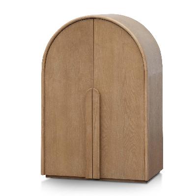 alora 150cm (h) ash curve cabinet - natural 