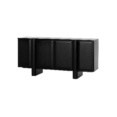 ariyah 1.6m sideboard unit - full black 