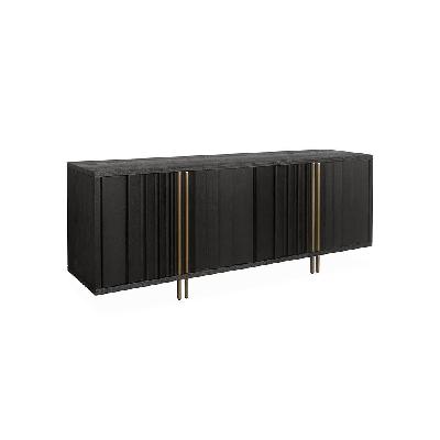 roshan 2m buffet unit - textured espresso black