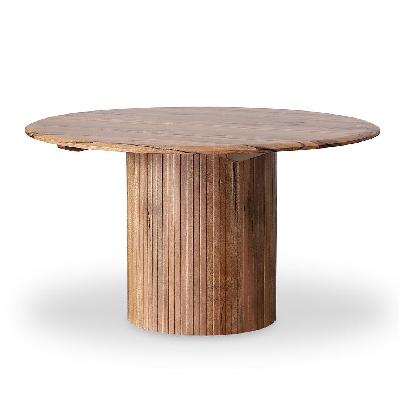 adsila 1.35m round dining table - natural 