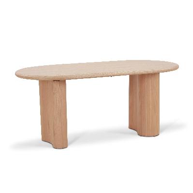 marino 1.8m oval dining table - natural