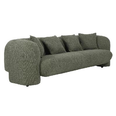 berg 3 seater sofa - coral light green