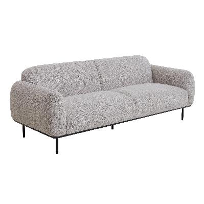 igor 3 seater fabric sofa - light grey
