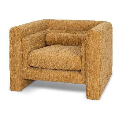 dilipa fabric armchair - yellow sand