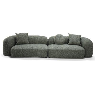 justus 4 seater sofa - amazon green