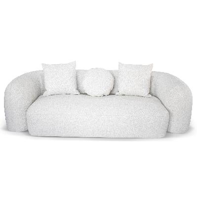 justus 3 seater sofa - oatmeal beige