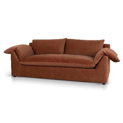 horizon 3 seater sofa - red bronze