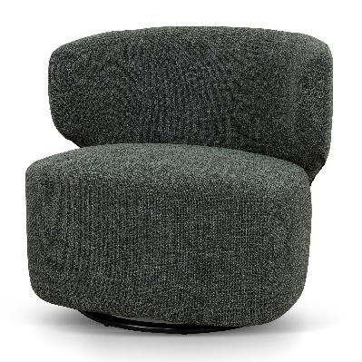 zenith swivel armchair - moss green