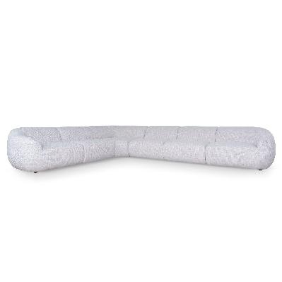 howse extended corner fabric sofa - taupe beige