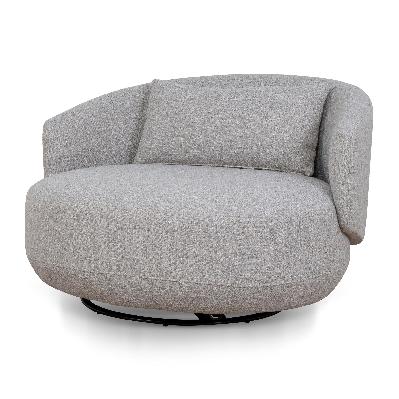 janis swivel armchair - warm taupe