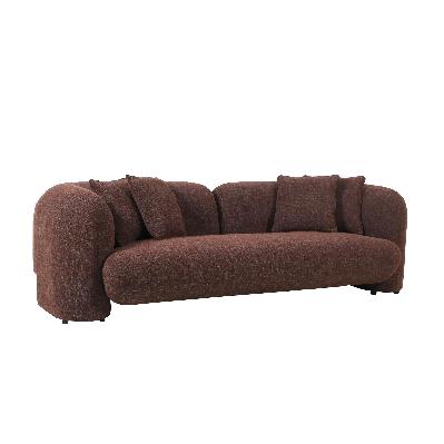 berg 3 seater sofa - moss brown
