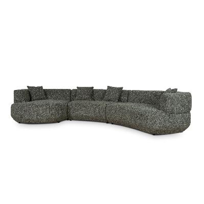 roly modular left chaise sofa - canopy green