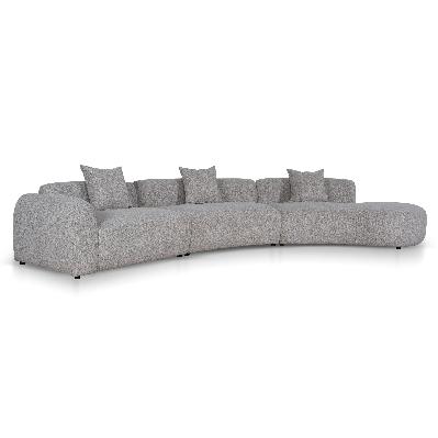 rovena right chaise modular sofa - mushroom beige