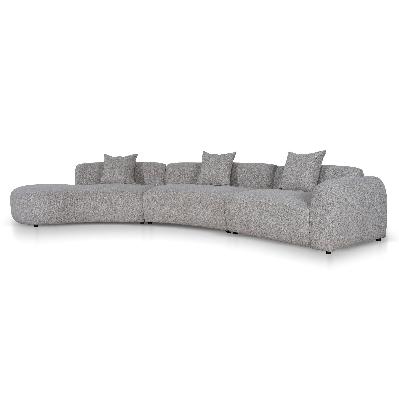 rovena left chaise modular sofa - mushroom beige