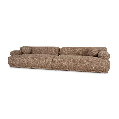 solara 4 seater sofa - almond brown