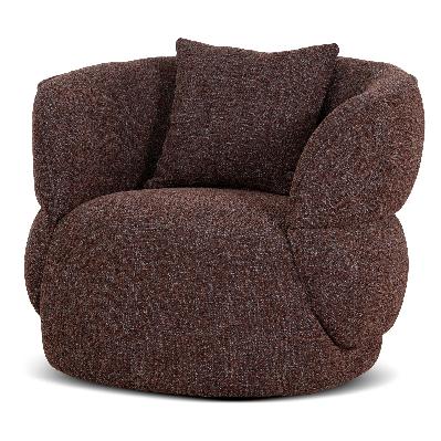 arima swivel armchair - moss brown