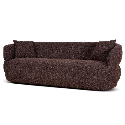arima 3 seater sofa - moss brown