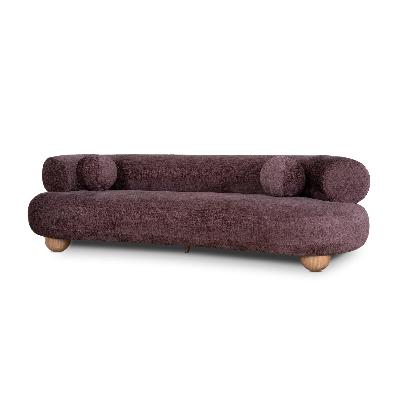 nimbus 3 seater sofa - plum