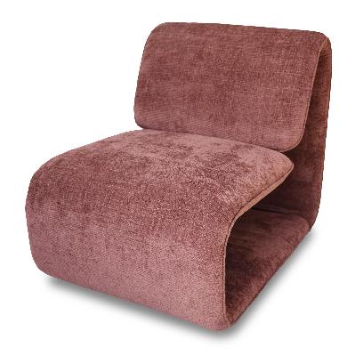 calista lounge chair - lila burgundy