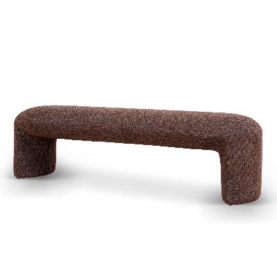 everet 1.5m long ottoman bench - moss brown