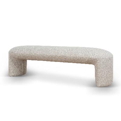 everet 1.5m long ottoman bench - cream beige
