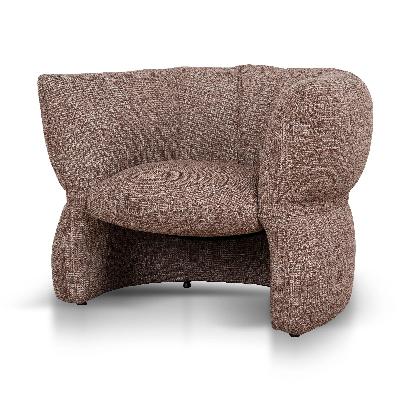 elouan black armchair - santiago copper