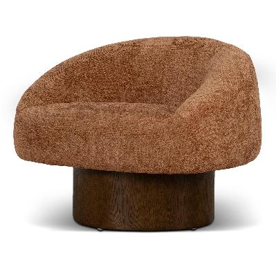 tessaro walnut armchair - lila copper