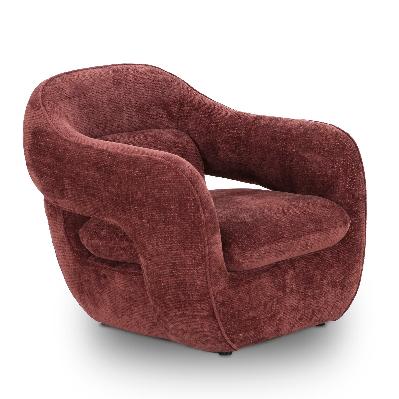 solstice armchair - lila burgundy