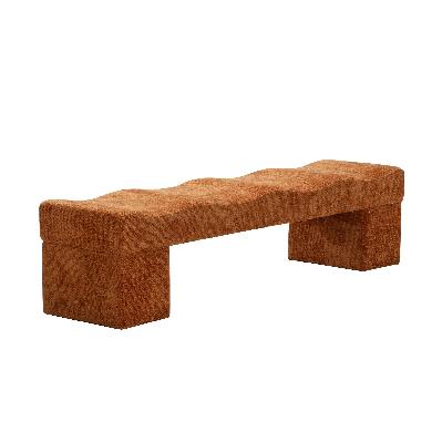 rivaro 1.8m ottoman bench - lila copper