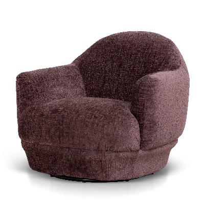 esmora swivel armchair - plum