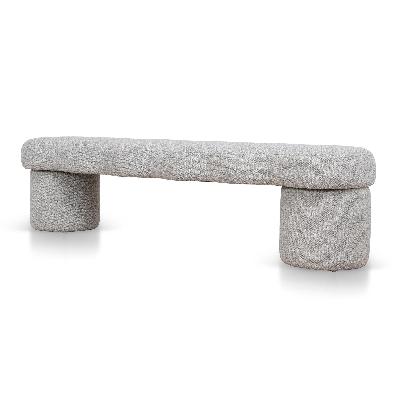 avalin 1.6m ottoman bench - clay grey