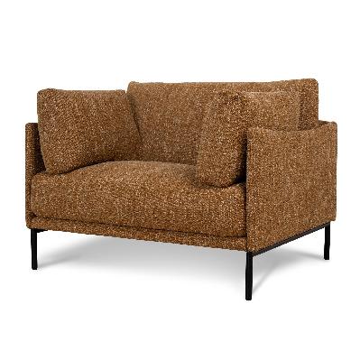 emilis fabric armchair - ginger brown