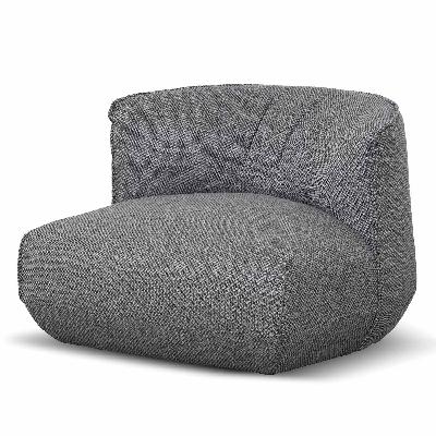 alita fabric lounge chair - noble grey 