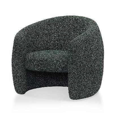 ferguson fabric armchair - green boucle 