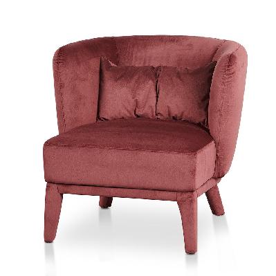 daley fabric armchair - elegant plum 